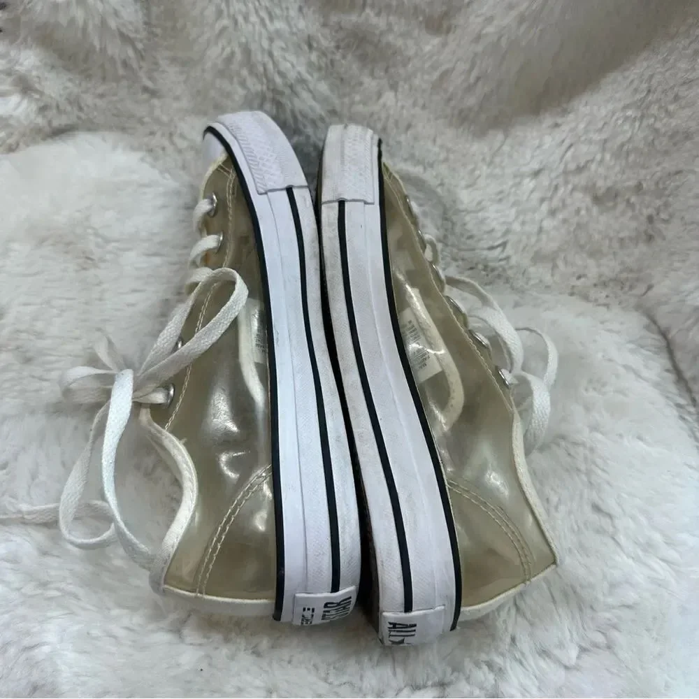 Converse Y2K Clear White Transparent See Trough Low Top Sneakers Size 5 148633C